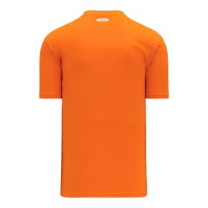 BA1347 Two Button Baseball Jersey - Orange - Back