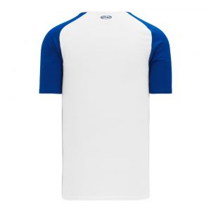 BA1375 Pullover Baseball Jersey - White/Royal - Back