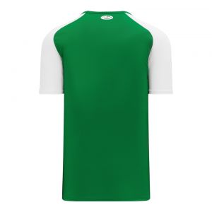 BA1375 Pullover Baseball Jersey - Kelly/White - Back