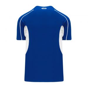 BA1745 One Button Baseball Jersey - Royal/White - Back