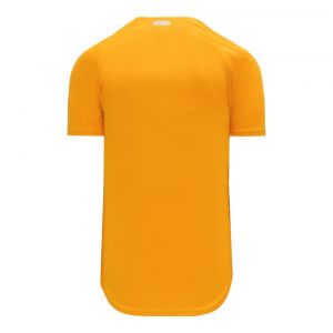 BA5200 Full Button Baseball Jersey - Gold - Back