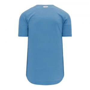BA5200 Full Button Baseball Jersey - Sky Blue - Back