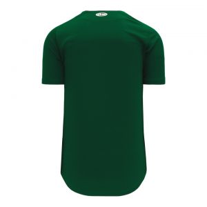 BA5200 Full Button Baseball Jersey - Dark Green - Back