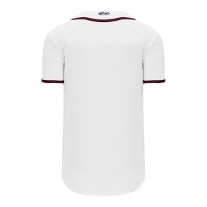 BA5500 Full Button Baseball Jersey - Atlanta White/Navy/Red - Back