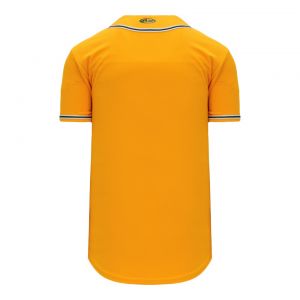 BA5500 Full Button Baseball Jersey - Oakland Gold/White/Dark Green - Back