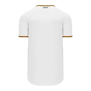 BA5500 Full Button Baseball Jersey - Pittsburgh White/Gold/Black - Back