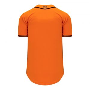 BA5500 Full Button Baseball Jersey - San Fransisco Orange/Black - Back