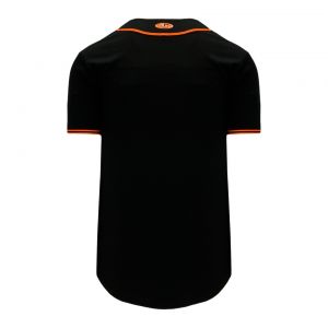 BA5500 Full Button Baseball Jersey - San Fransisco Black/Orange - Back