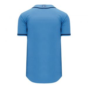BA5500 Full Button Baseball Jersey - Tampa Bay Sky/Navy - Back