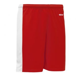 BS9145 Pro Basketball Shorts - Red/White - Back
