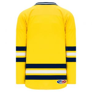 H550B Pro Hockey Jersey - New 2011 Michigan Maize - Back