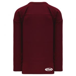 H6000 Practice Hockey Jersey - Maroon - Back