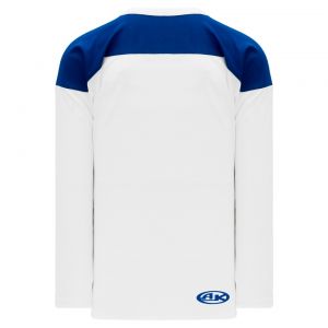 H6100 League Hockey Jersey - White/Royal - Back