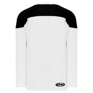 H6100 League Hockey Jersey - White/Black - Back