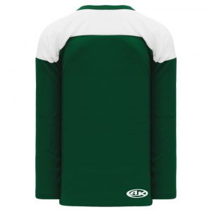 H6100 League Hockey Jersey - Dark Green/White - Back