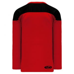 H6100 League Hockey Jersey - Red/Black - Back