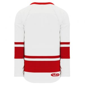 H6400 League Hockey Jersey - White/Red - Back