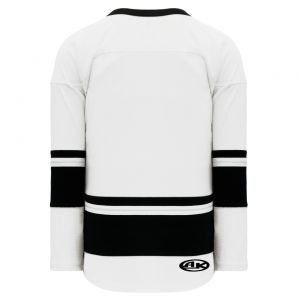 H6400 League Hockey Jersey - White/Black - Back