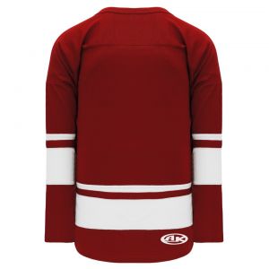 H6400 League Hockey Jersey - Av Red/White - Back