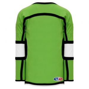 H7000 Select Hockey Jersey - Lime Green/Black/White - Back