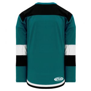 H7400 Select Hockey Jersey - Pacific Teal/Black/White - Back