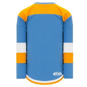 H7400 Select Hockey Jersey - Sky/Gold/White - Back