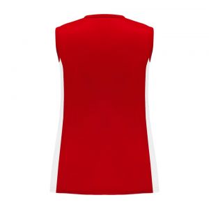 LF601L Women's Field Lacrosse Jersey - Red/White - Back