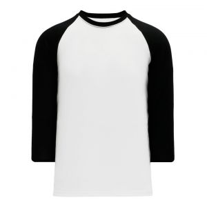 V1846 Volleyball Jersey - White/Black - Front