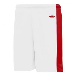 VS9145 Volleyball Shorts - White/Red - Front