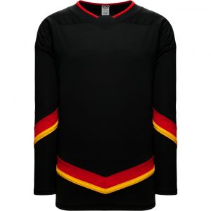 H550B Pro Hockey Jersey - 2021 Calgary Reverse Retro Black - Front