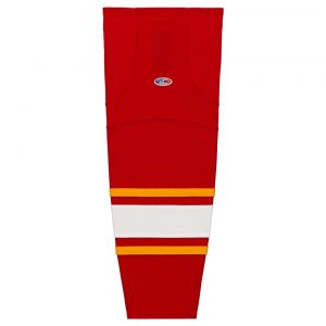 HS2100 Lightweight Pro Hockey Socks - Vintage Calgary Red - Front