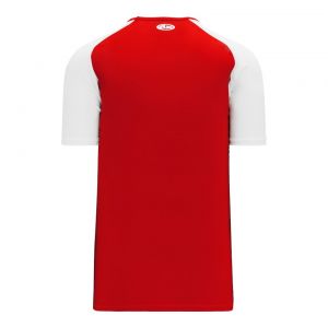 S1375 Soccer Jersey - Red/White - Back
