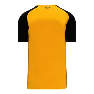 S1375 Soccer Jersey - Gold/Black - Back