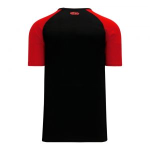 S1375 Soccer Jersey - Black/Red - Back