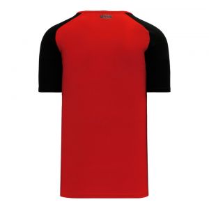 S1375 Soccer Jersey - Red/Black - Back