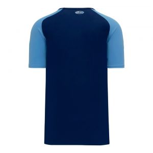 S1375 Soccer Jersey - Navy/Sky - Back