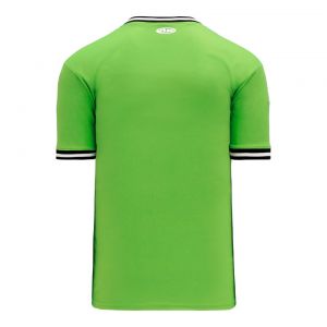 V1333 Volleyball Jersey - Lime Green/Black/White - Back