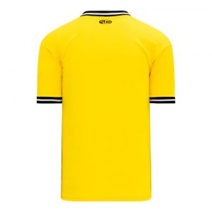 V1333 Volleyball Jersey - Maize/Black/White - Back
