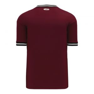V1333 Volleyball Jersey - Maroon/Black/White - Back