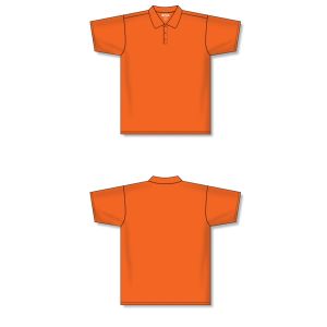 Athletic Knit A1810-064 Apparel Polo Shirt - Orange - Full