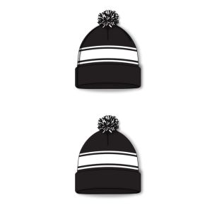 Athletic Knit A1830-221 Hockey Toque - Black And White - Full