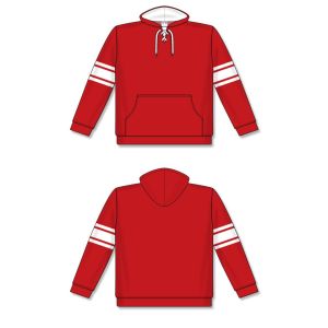 Athletic Knit A1845-208 Apparel Sweatshirt - Red/White - Full