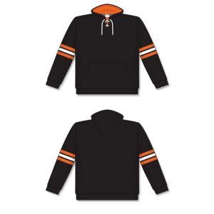 Athletic Knit A1845-223 Apparel Sweatshirt - Black/Orange/White - Full