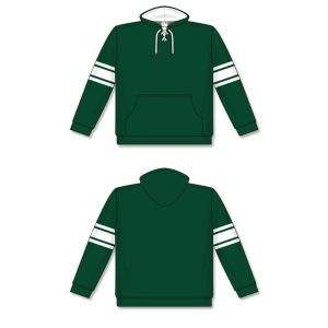 Athletic Knit A1845-260 Apparel Sweatshirt - Dark Green/White - Full