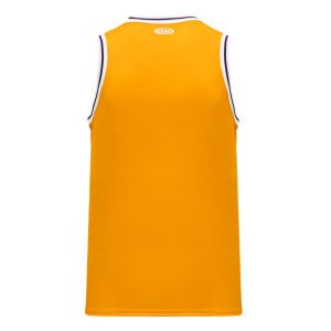 Athletic Knit B1710-435 Pro Basketball Jersey - Gold/White/Purple - Rear