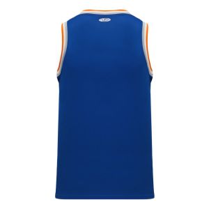 Athletic Knit B1710-485 Pro Basketball Jersey - Royal/Orange/White/Grey - Rear