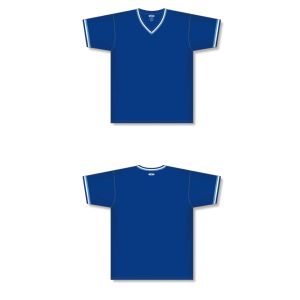 Athletic Knit BA1333-445 Pullover Baseball Jersey - Royal/Sky/White - Full