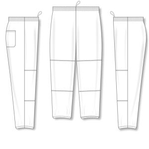 Athletic Knit BA1371-000 League Baseball Pants - White - Full