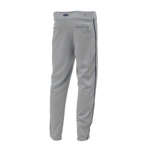 Athletic Knit BA1391-826 Pro Baseball Pants - Grey/Navy - Rear