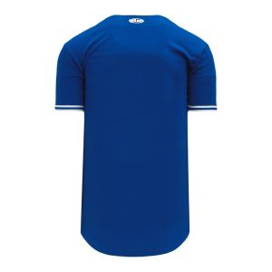 Athletic Knit BA5500-TOR568 Full Button Baseball Jersey - Royal/White - Rear